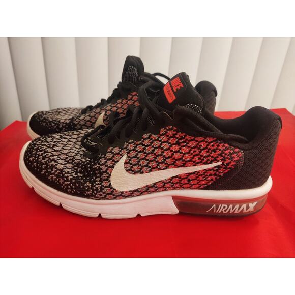 Nike Air Max Running‎ Shoe US Women’s 8 852465-004 Pink Black - Picture 2 of 9